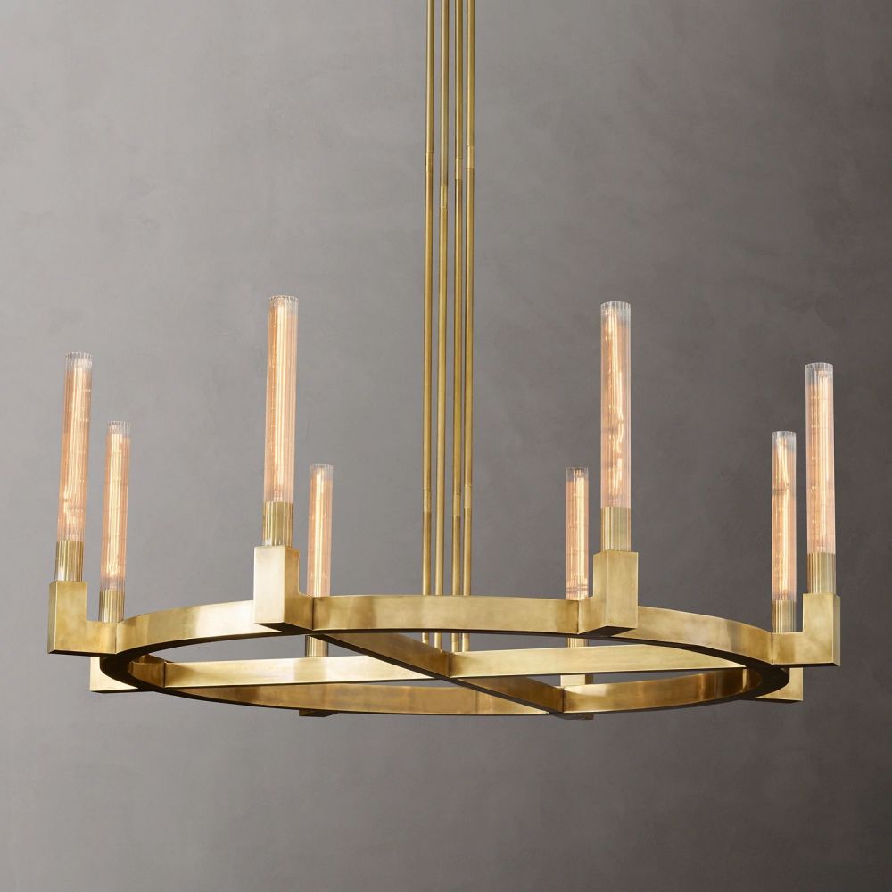 Cannel Round Chandelier 48''