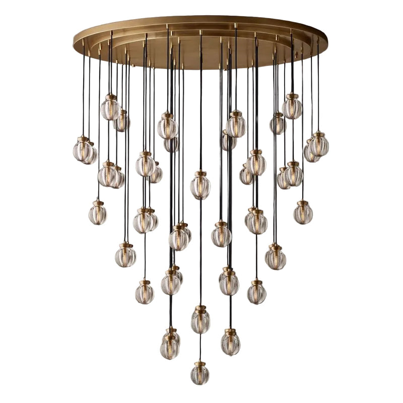 Pearl Round Chandelier 60"