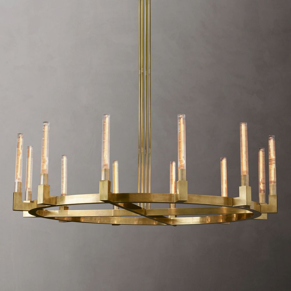 Cannel Round Chandelier 60''