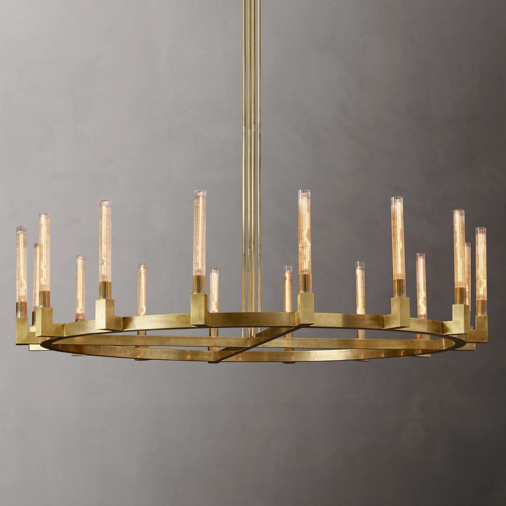 Cannel Round Chandelier 72''