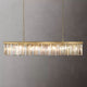 Ryan Rectangle Triangular Crystal Chandelier 60"W