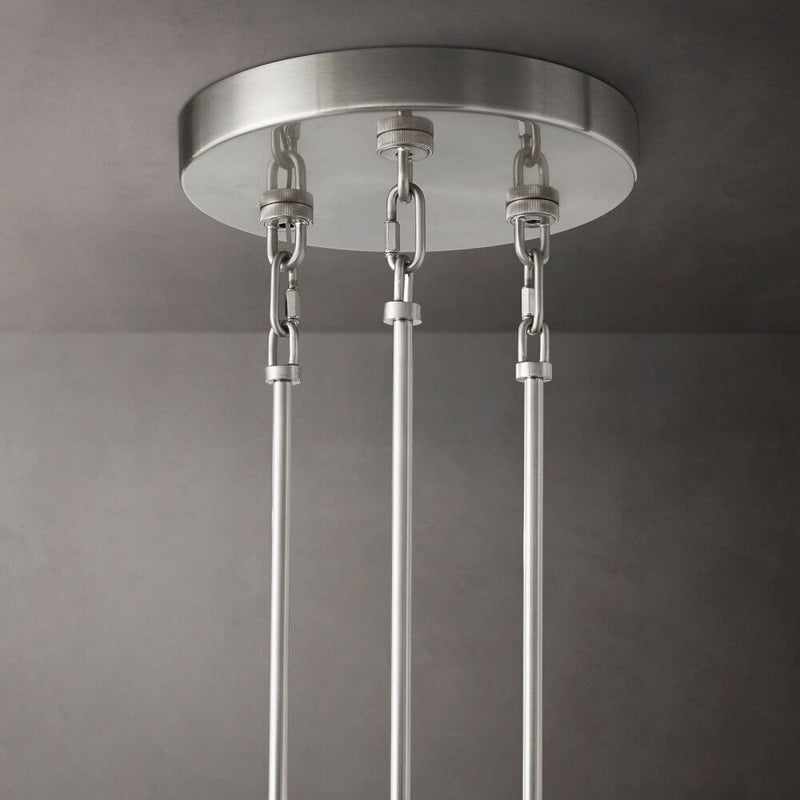 Samurai Clear Round Chandelier 52"D