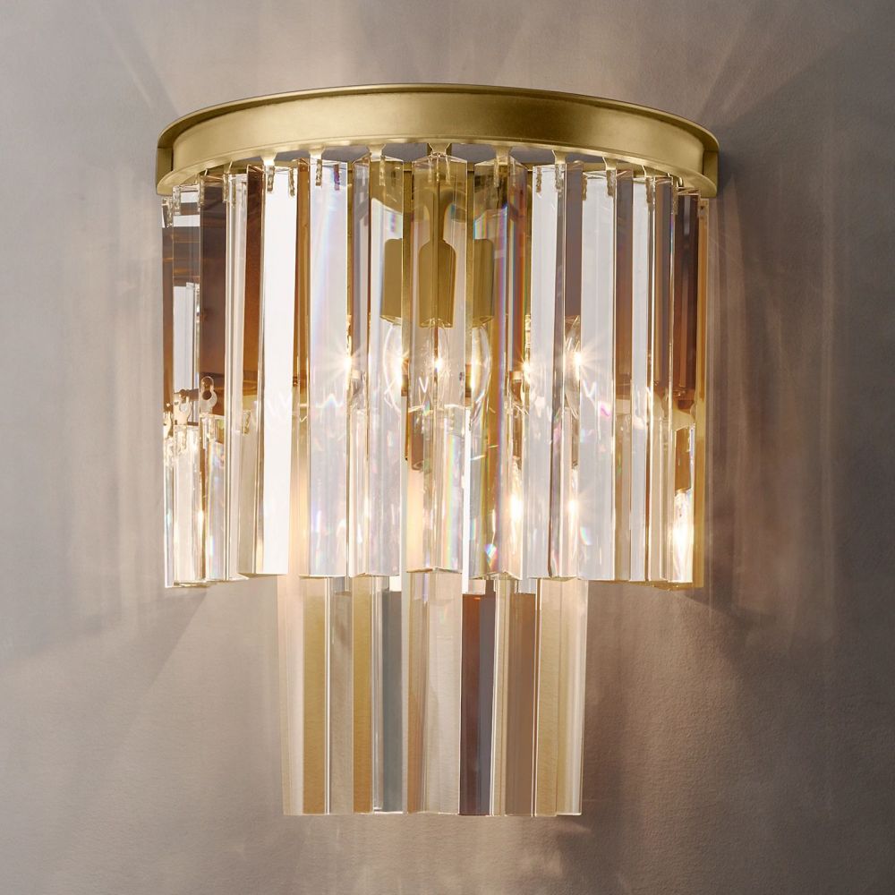 Crystal wall lamp
