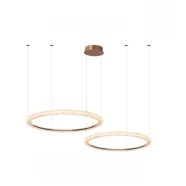 Natural Crystal Living Room Chandelier 39.3 in