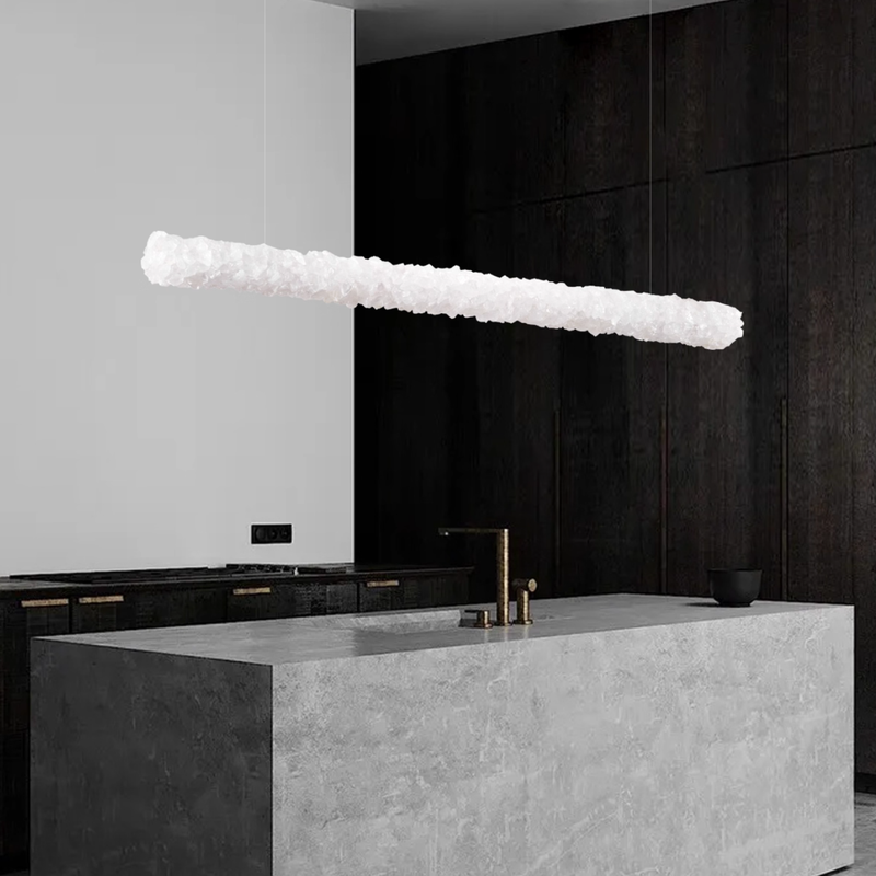 Natural crystal restaurant  chandelier  B, 39.37in, 47.25in, 55.12in, 63in