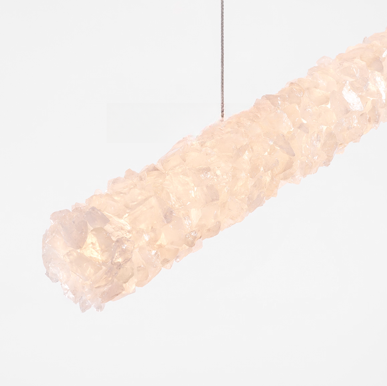 Natural crystal restaurant  chandelier  B, 39.37in, 47.25in, 55.12in, 63in