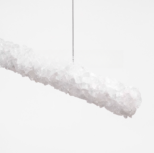 Natural crystal restaurant  chandelier  B, 39.37in, 47.25in, 55.12in, 63in