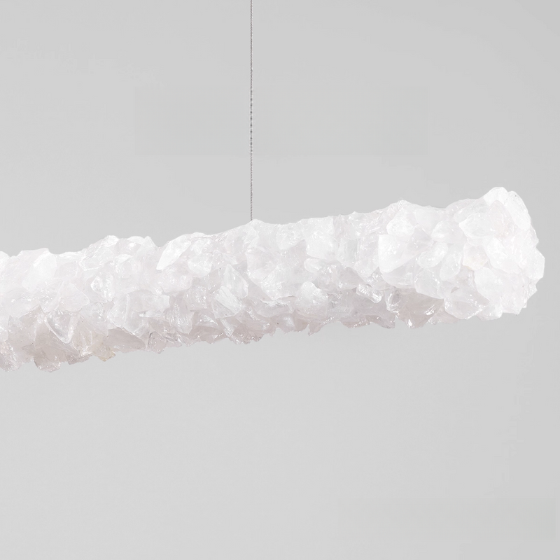 Natural crystal restaurant  chandelier  B, 39.37in, 47.25in, 55.12in, 63in