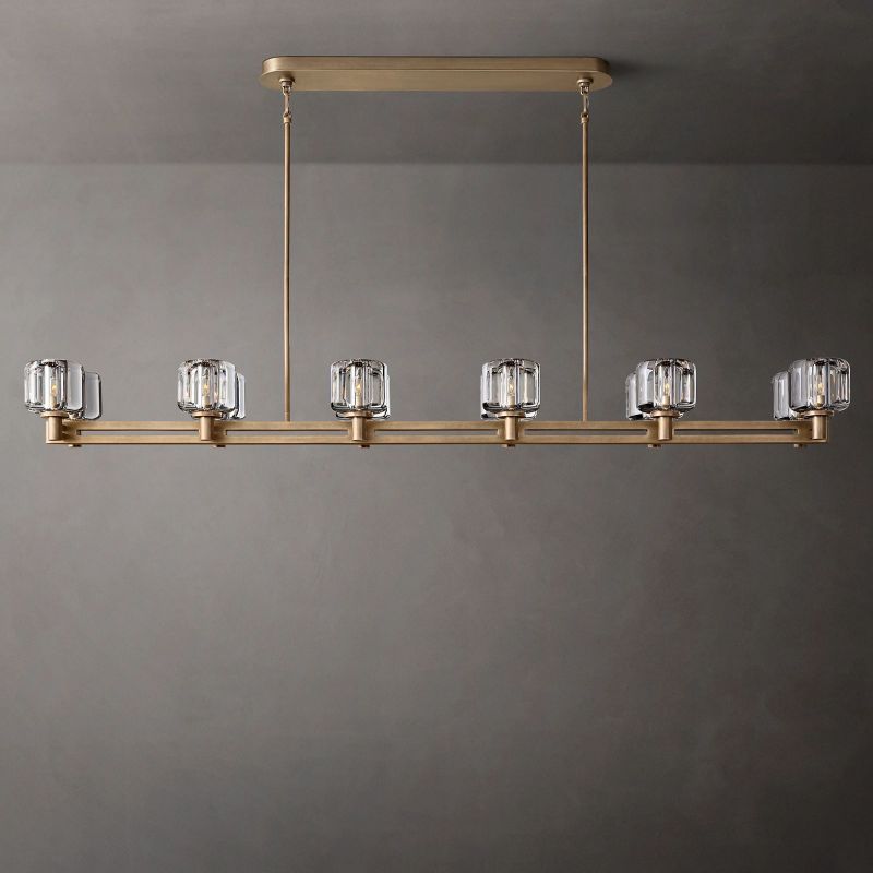 Sebendek Double Linear Chandelier 72''