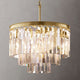Ryan Tiered Round Triangular Crystal Chandelier 20"D