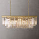 Ryan Tiered Rectangle Triangular Crystal Chandelier 40" W