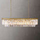 Ryan Tiered Rectangle Triangular Crystal  Chandelier 59"W