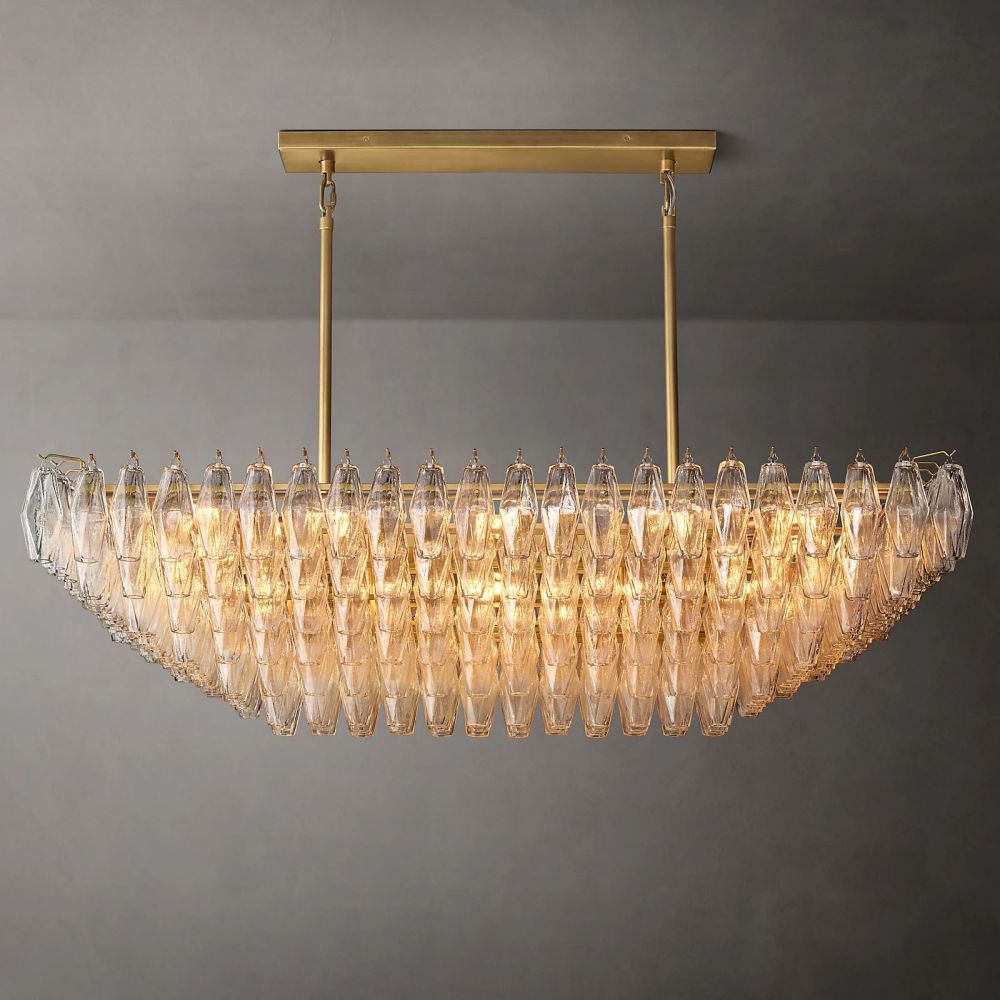 Tara Rectangle Tiered Chandelier 54''W