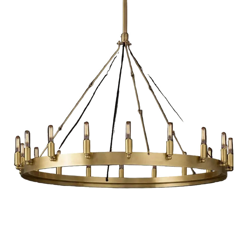 Camilo Vintage Filament Round Chandelier 38''D