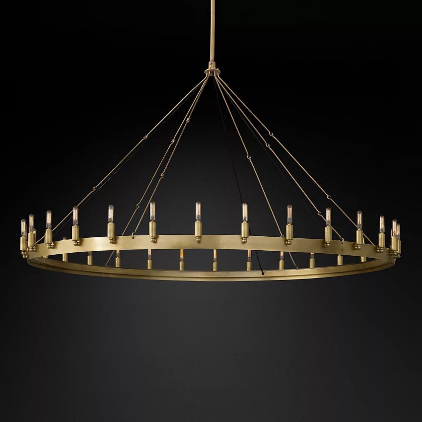 Camilo Vintage Filament Round Chandelier 63''D