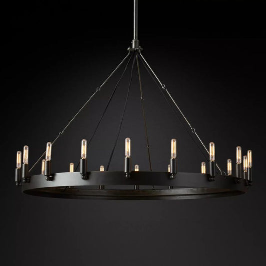 Camilo Vintage Filament Round Chandelier 38''D