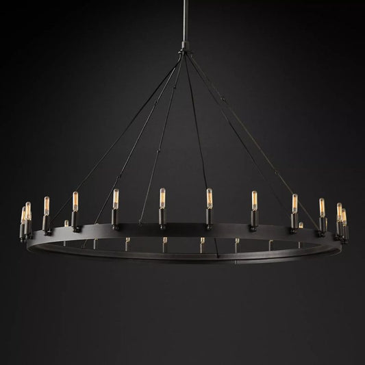 Camilo Vintage Filament Round Chandelier 50''D