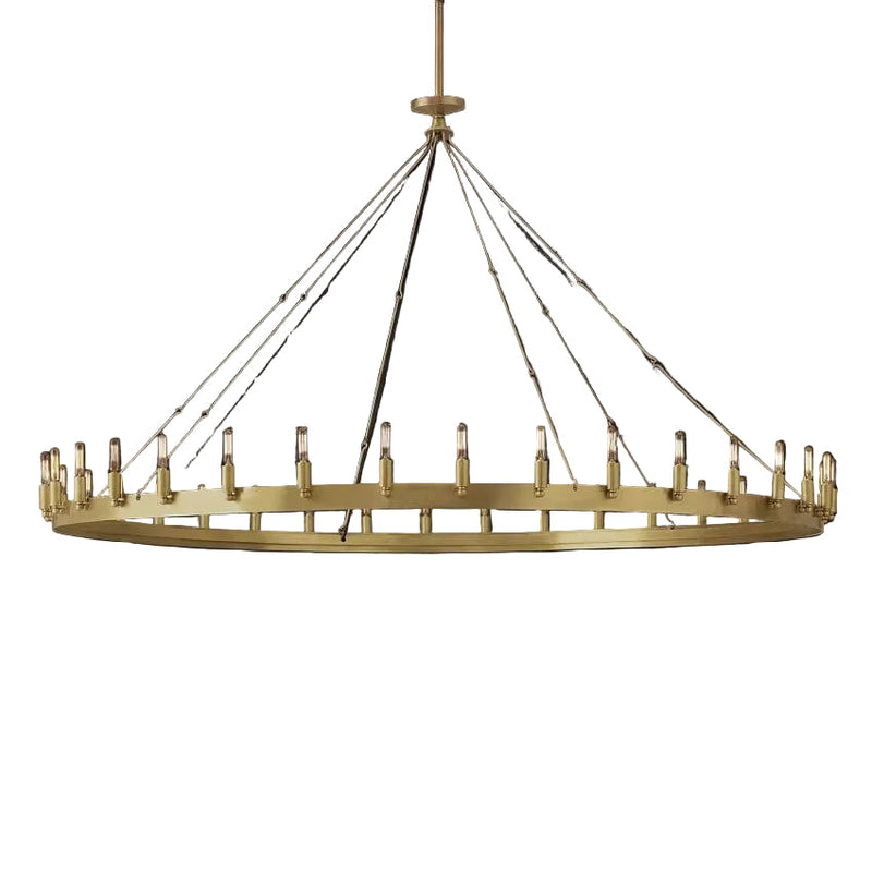 Camilo Vintage Filament Round Chandelier 73''D