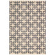 Cross-Lattice Hand-Loomed Geometric Jute Rug