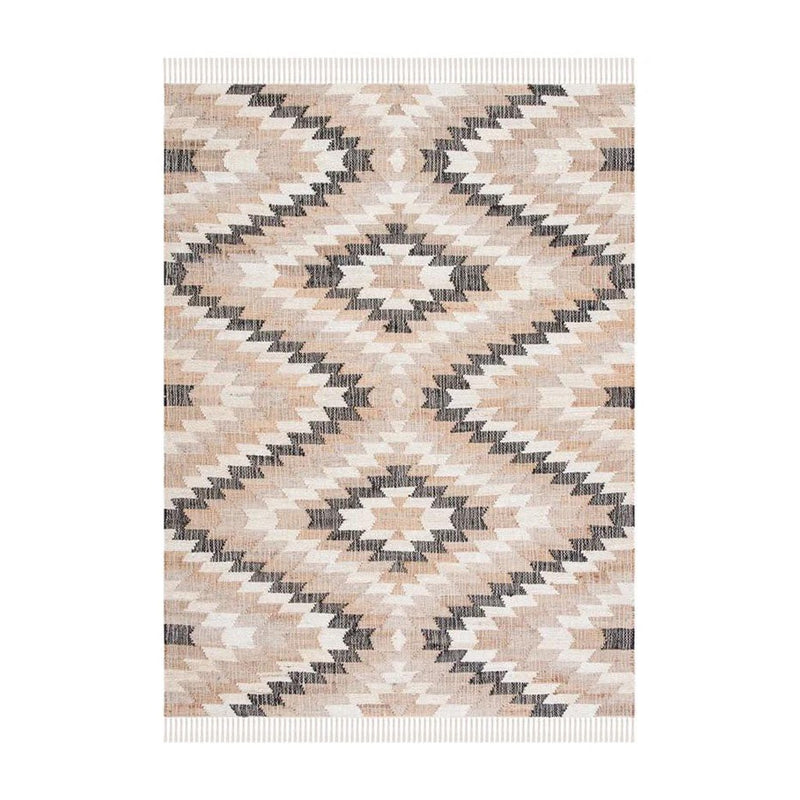 Nomad Diamond Hand-Woven Jute & Wool Kilim Rug