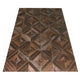 Infinite Amber Hand-Stitched Mosaic Genuine Cowhide Rug