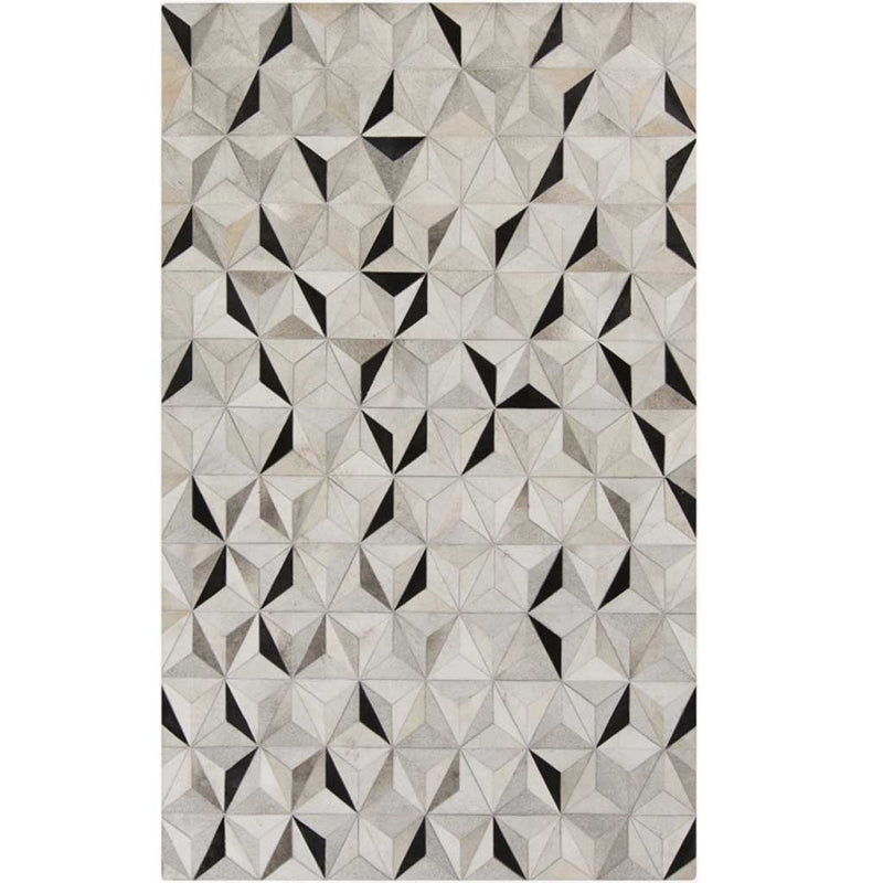 Trigon Dimension Hand-Stitched 3D Genuine Cowhide Rug