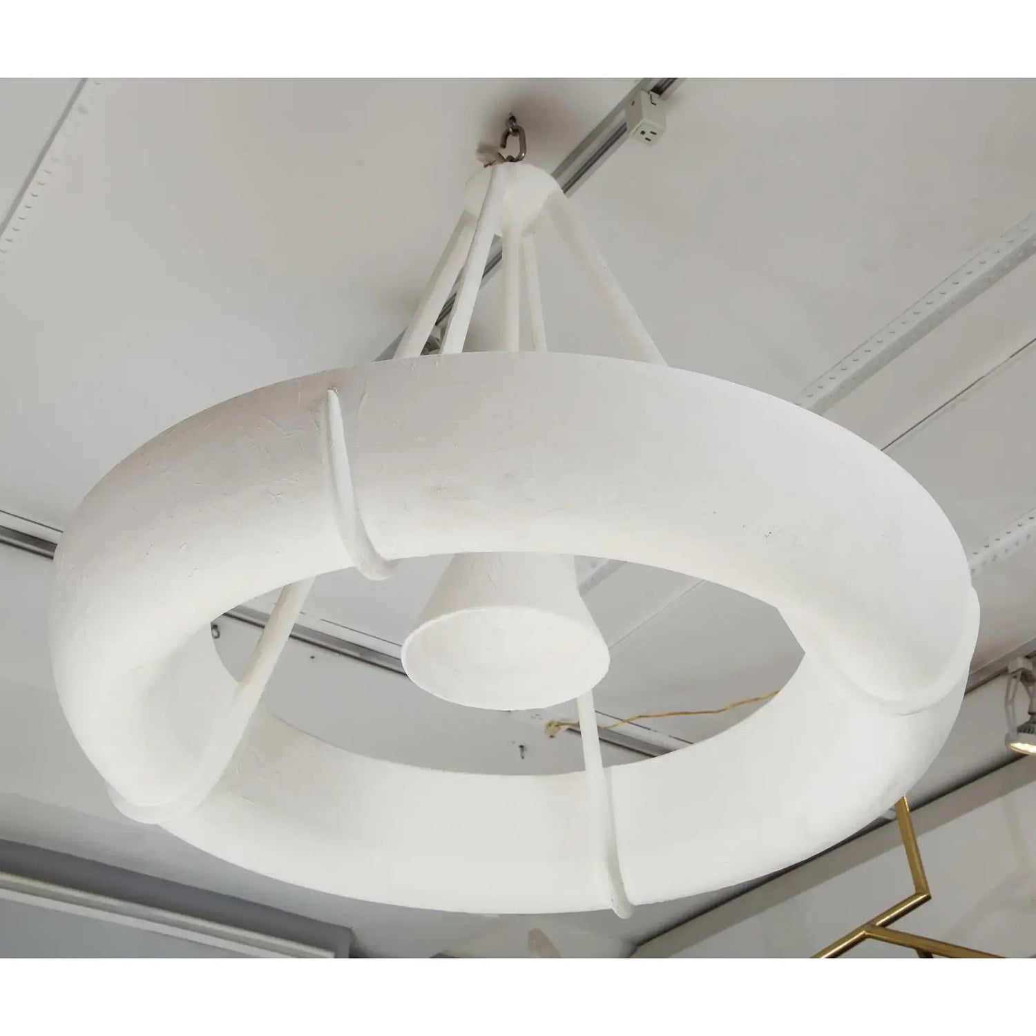 Bespoke Sculptural Plaster Light Fixture in the Jean-Michel Frank Manner