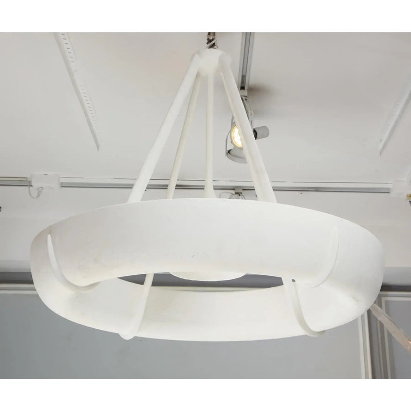 Bespoke Sculptural Plaster Light Fixture in the Jean-Michel Frank Manner