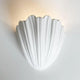 Acanthus Plaster Shell Wall Sconce Lamp 1930 Hollywood Regency Art Deco