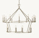 19TH C. ENGLISH OPENWORK TWO-TIER ROUND CHANDELIER 40"