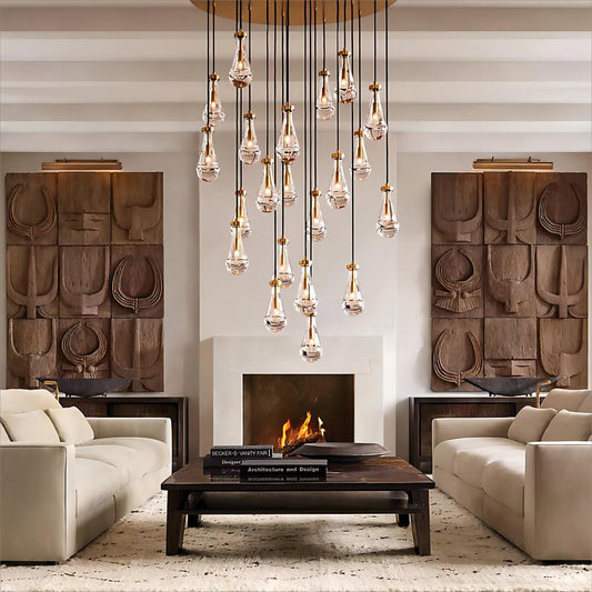 Raindrop Round Chandelier 36''