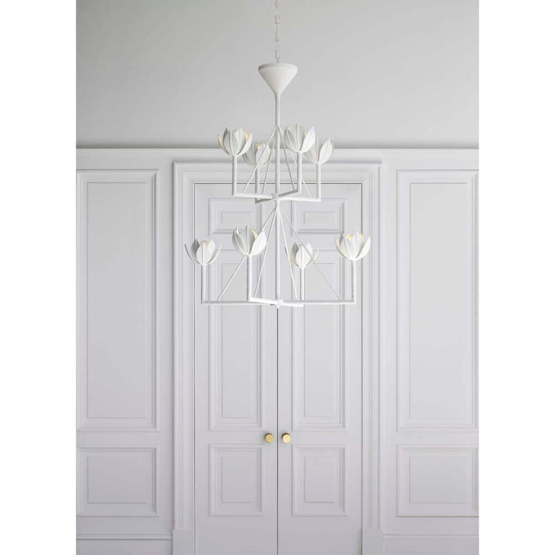 Alberto Medium Two-Tier Chandelier